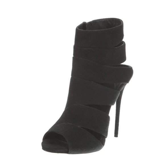 Giuseppe Zanotti Suede Ankle Boot Black Size 7EU - Picture 3 of 4